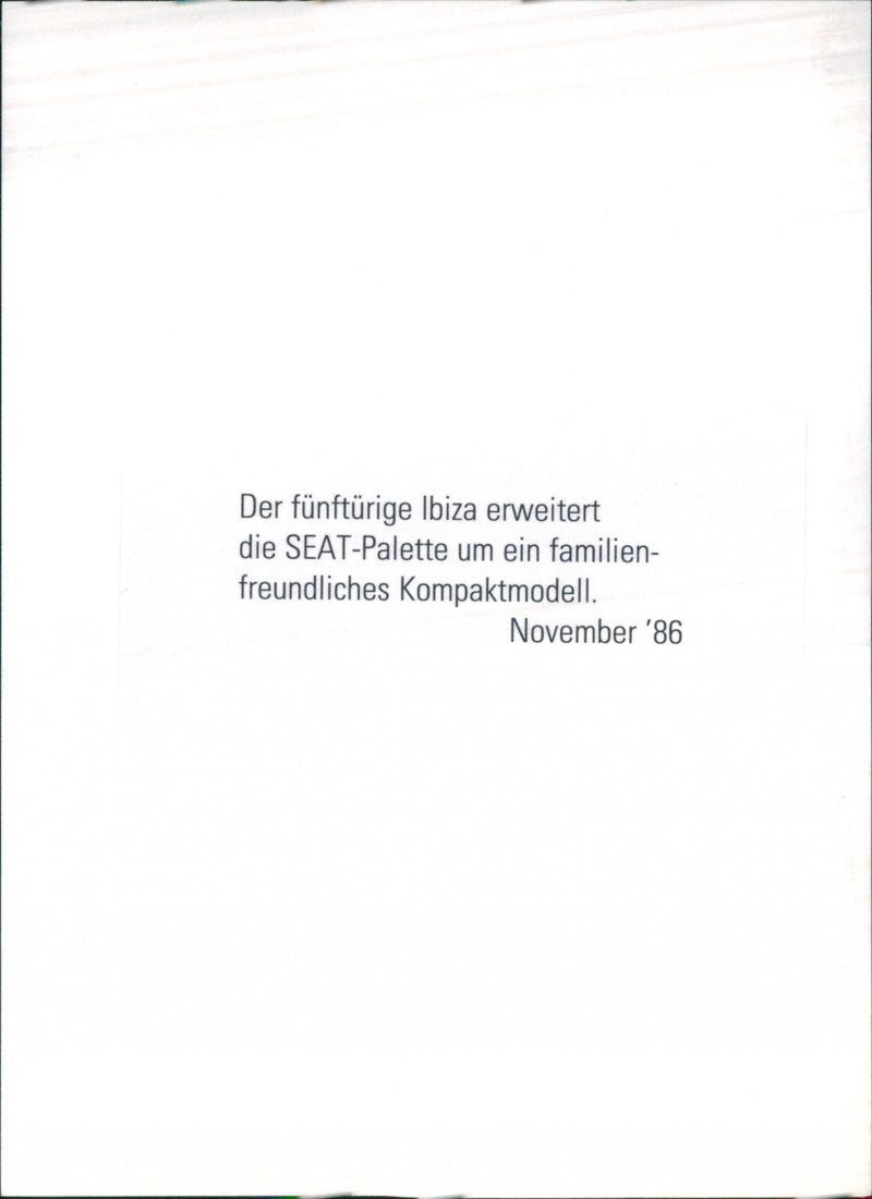 Seat Ibiza - Vintage Photograph