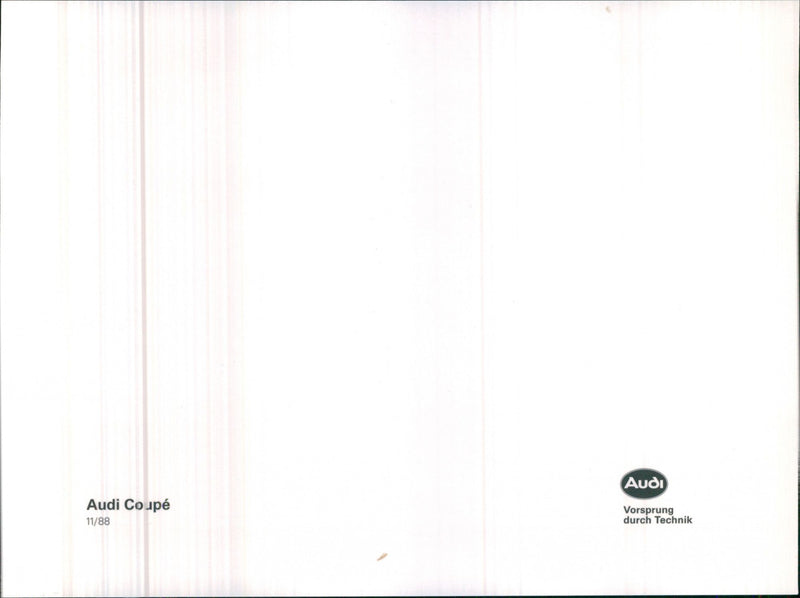 Audi Coupe. - Vintage Photograph