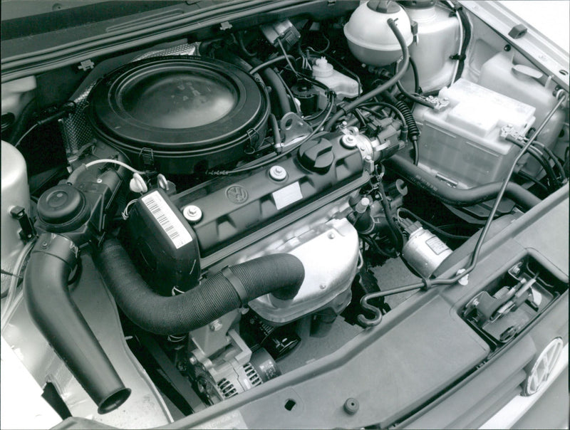 1991 Volkswagen Golf Engine - Vintage Photograph