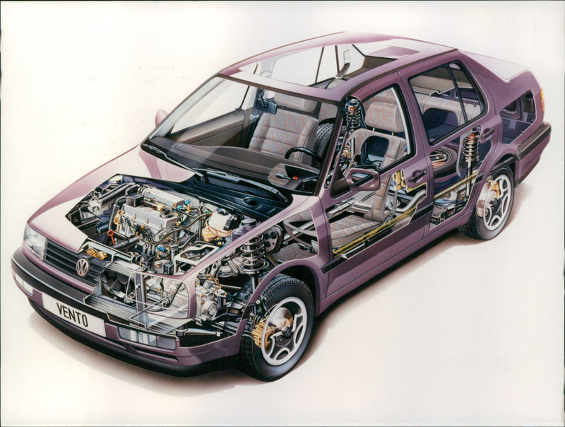 1992 Volkwagen Vento - Vintage Photograph