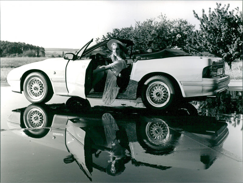 Mazda RX-7 convertible - Vintage Photograph
