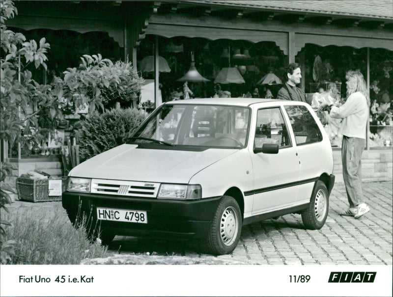 Fiat Uno 45 i.e Kat - Vintage Photograph