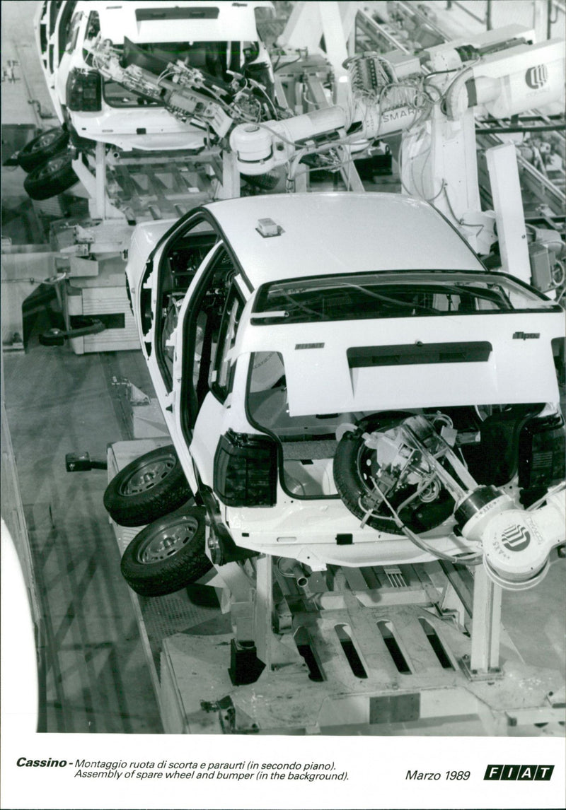 Fiat plant in Cassino, Italy - Vintage Photograph