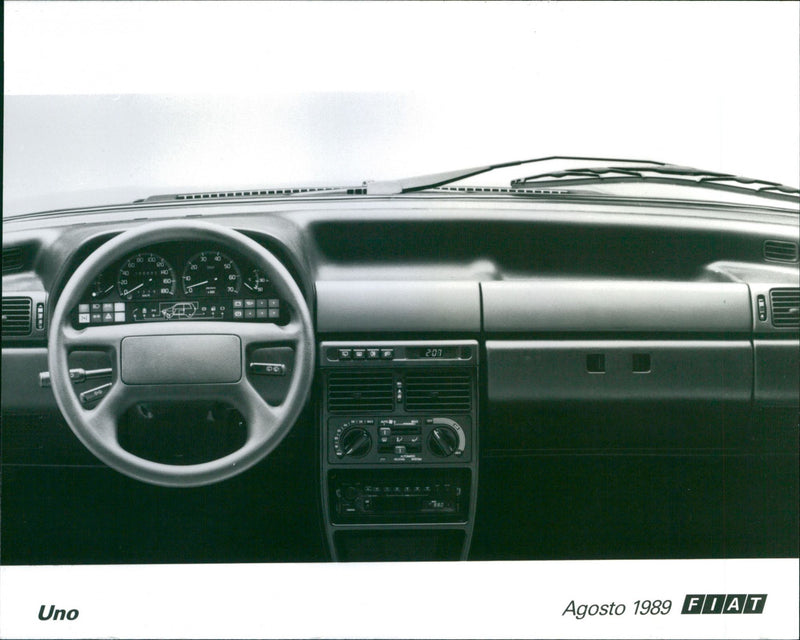 Fiat Uno dashboard - Vintage Photograph