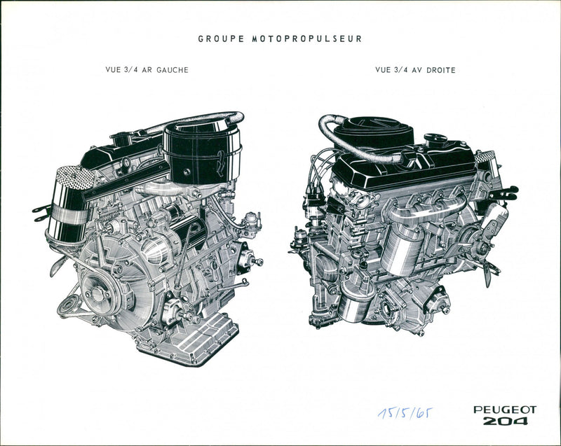 Peugot 204 - Vintage Photograph