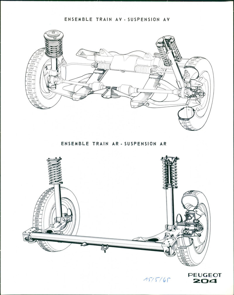 Peugot 204 - Vintage Photograph