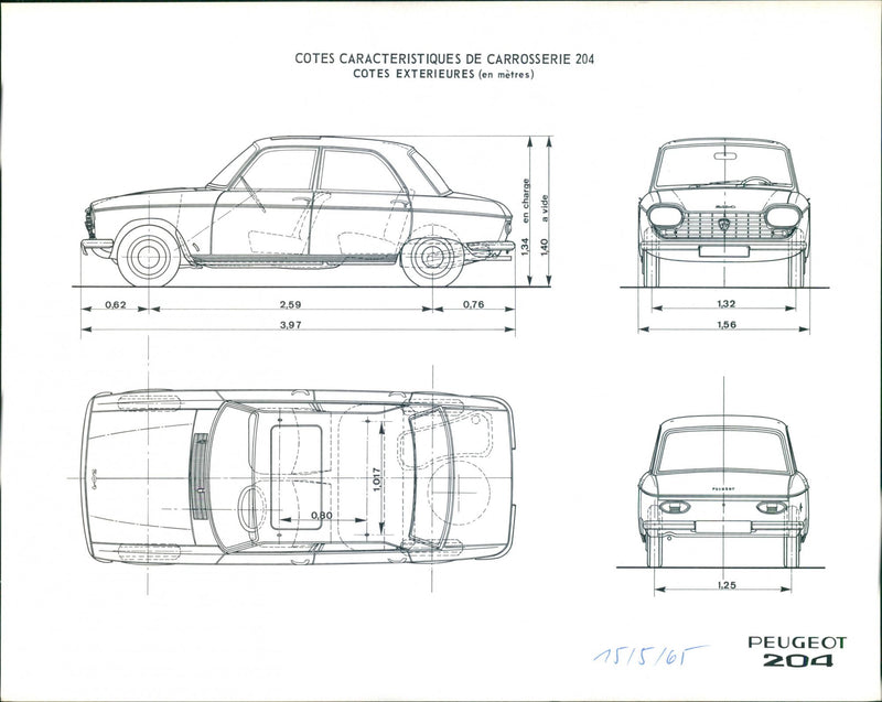 Peugot 204 - Vintage Photograph