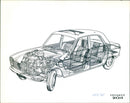 Peugot 204 - Vintage Photograph