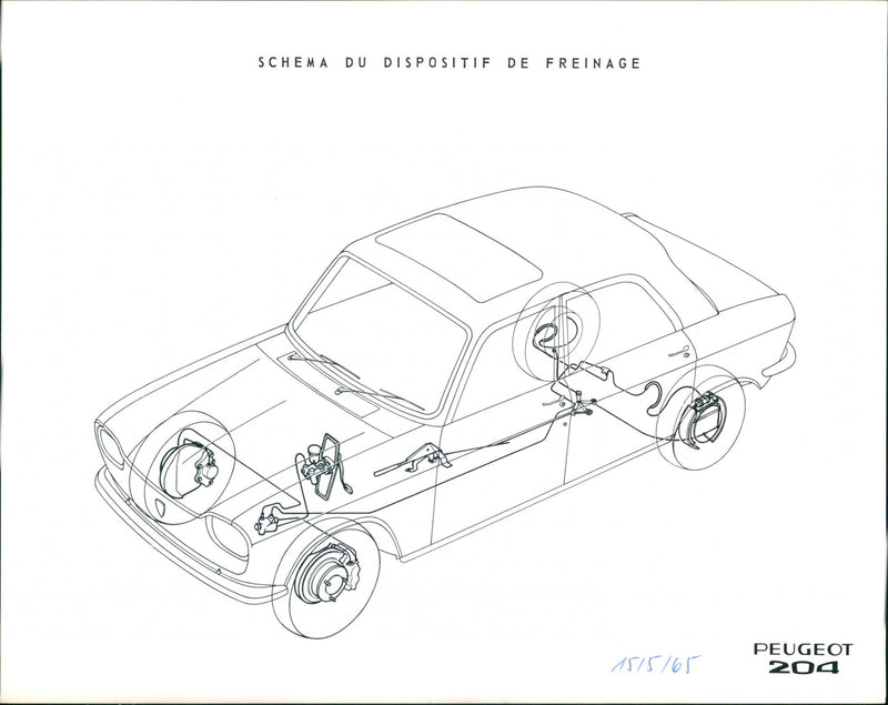 Peugot 204 - Vintage Photograph