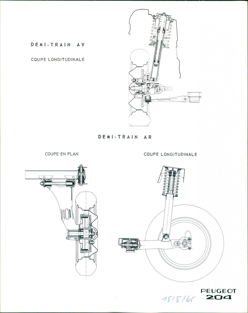 Peugot 204 - Vintage Photograph