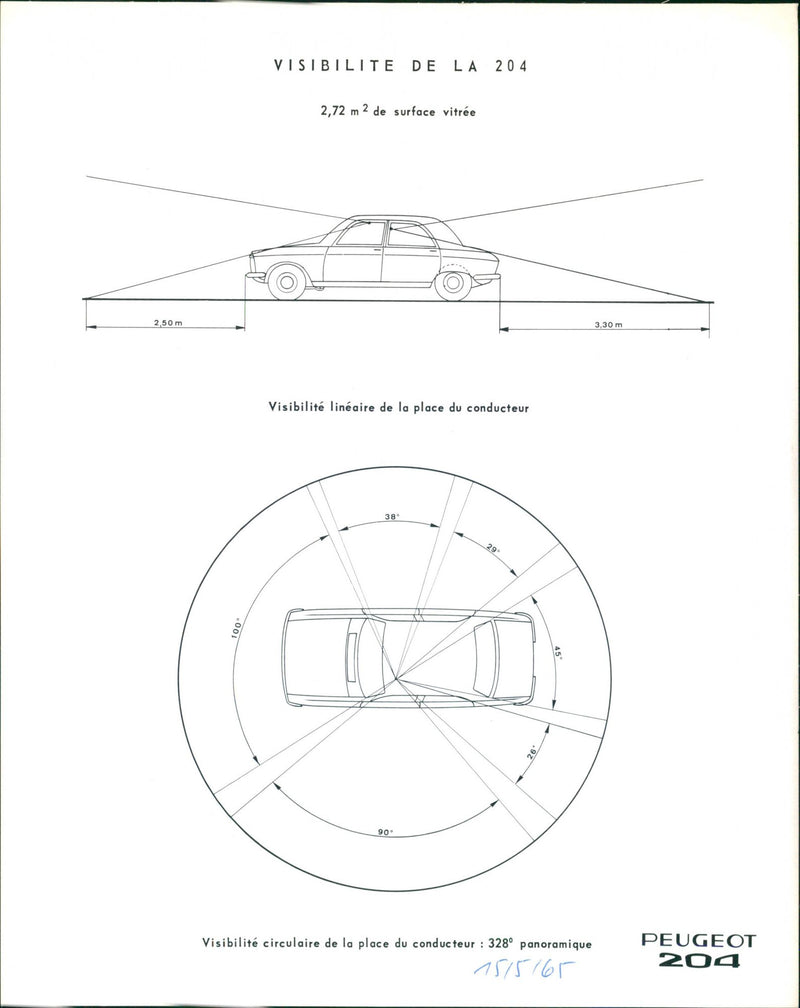 Peugot 204 - Vintage Photograph