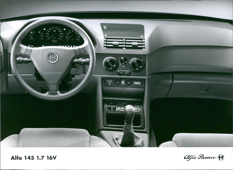 Dashboard of Alfa 145 1.7 16V - Vintage Photograph