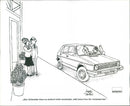 Volkswagen comedy cartoons and comics - Vintage Photograph