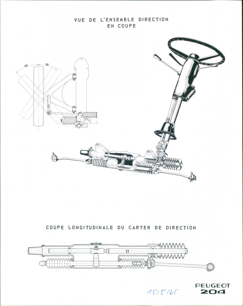 Peugot 204 - Vintage Photograph