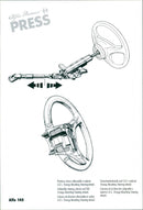 Drawing of Alfa 145's steering column and wheel - Vintage Photograph