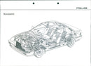 Technical drawing of Honda Prelude's body - Vintage Photograph