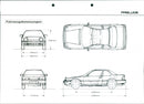 Technical drawing of Honda Prelude's vehicle dimensions - Vintage Photograph