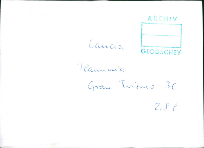 Lancia Flaminia Gran Turismo 3C 2.8L - Vintage Photograph