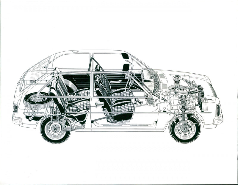 1977 Mazda 323 - Vintage Photograph