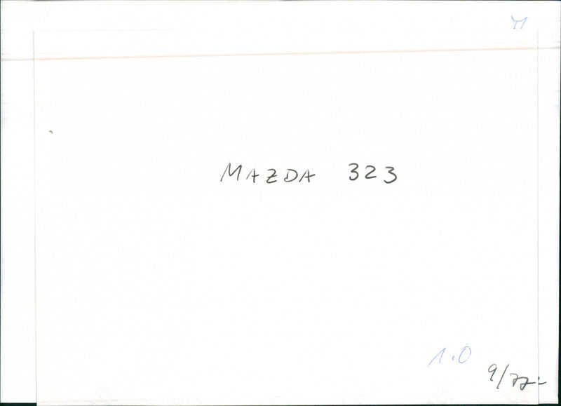 1977 Mazda 323 - Vintage Photograph