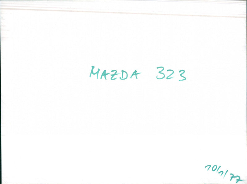 1977 Mazda 323 - Vintage Photograph