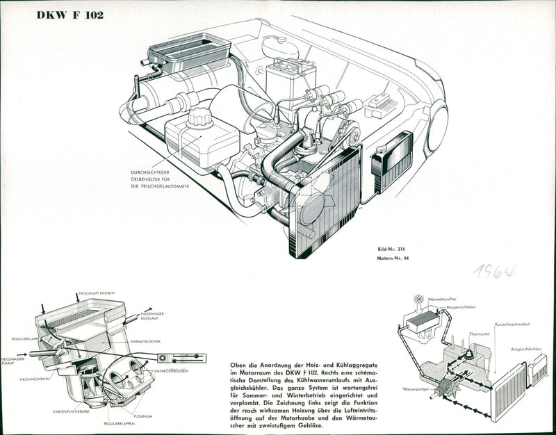 Auto Union DKW F102 - Vintage Photograph