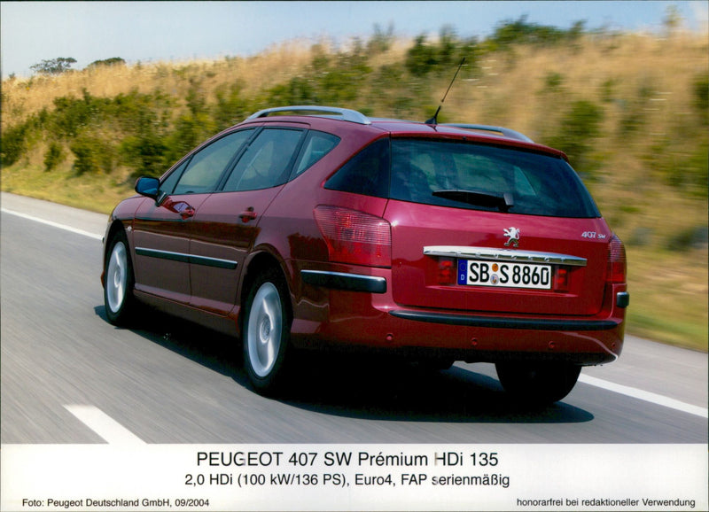 2004 Peugeot 407 - Vintage Photograph