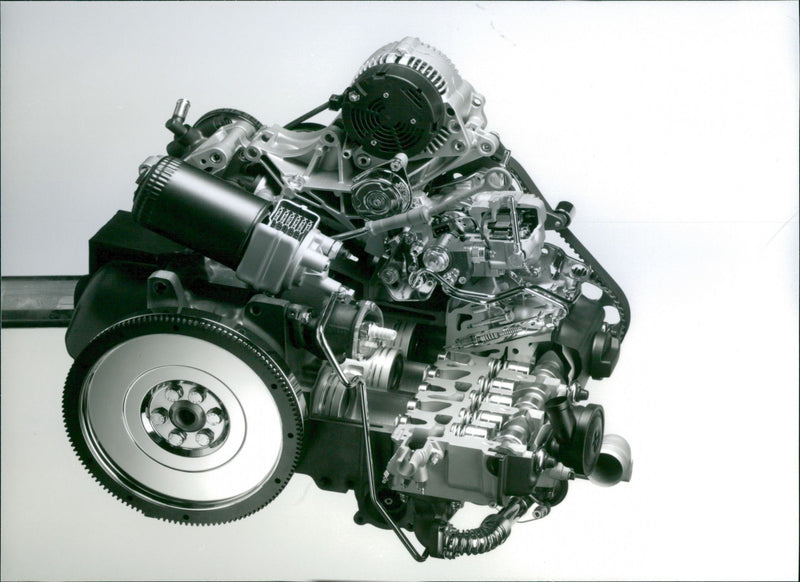 1995 Volkswagen TDI Engine - Vintage Photograph