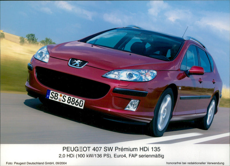 2004 Peugeot 407 - Vintage Photograph