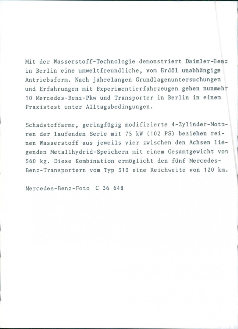 Mercedes-Benz - Vintage Photograph