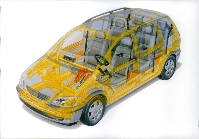 1999 Opel Zafira - Vintage Photograph