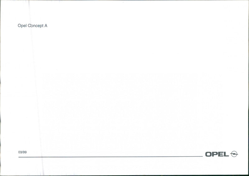 Opel Concept A - Vintage Photograph