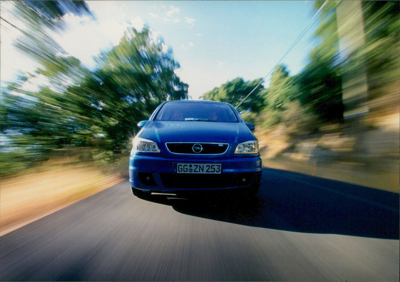 2.0-liter Turbocharged Engine of Opel Zafira 2001 - Vintage Photograph