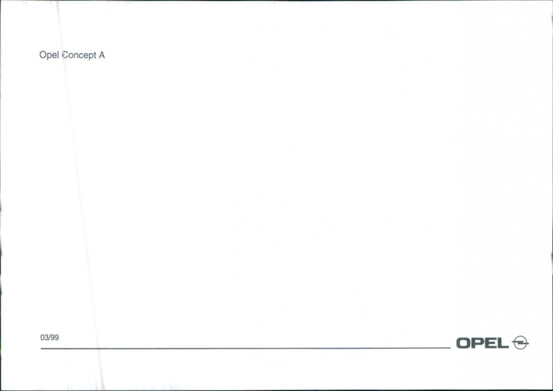 Opel Concept A - Vintage Photograph