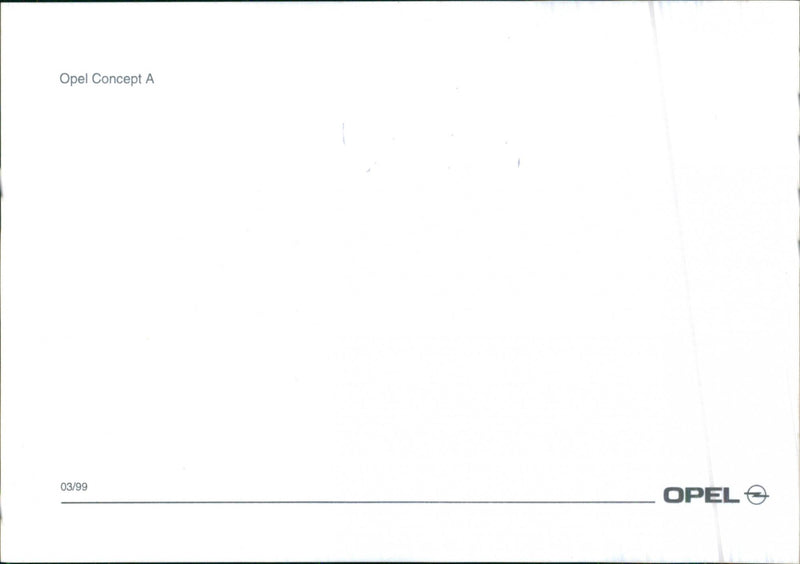 Opel Concept A - Vintage Photograph