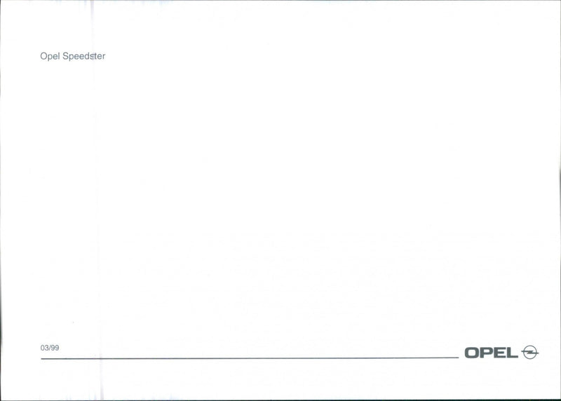 Opel Speedster - Vintage Photograph