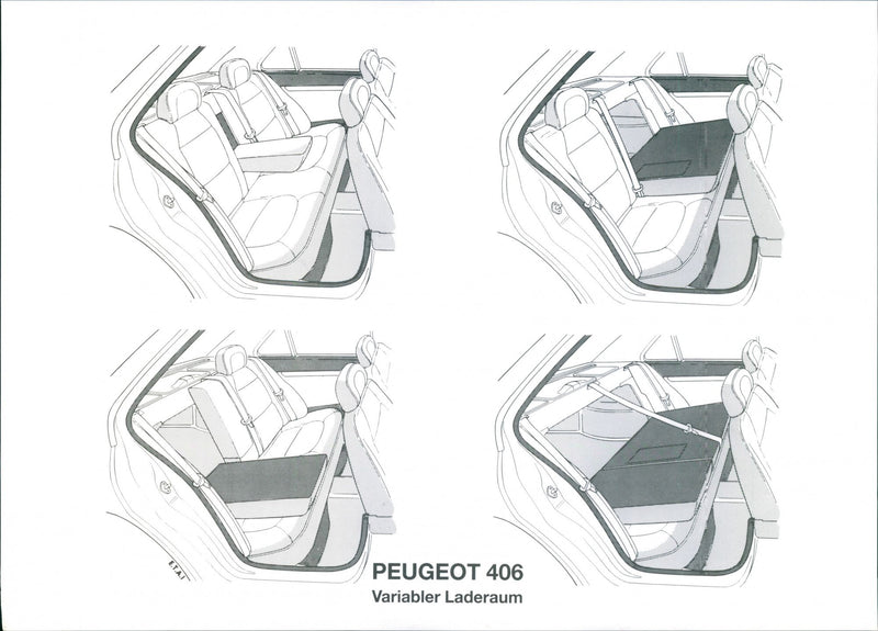 Peugeot 406 Variable Load Space - Vintage Photograph