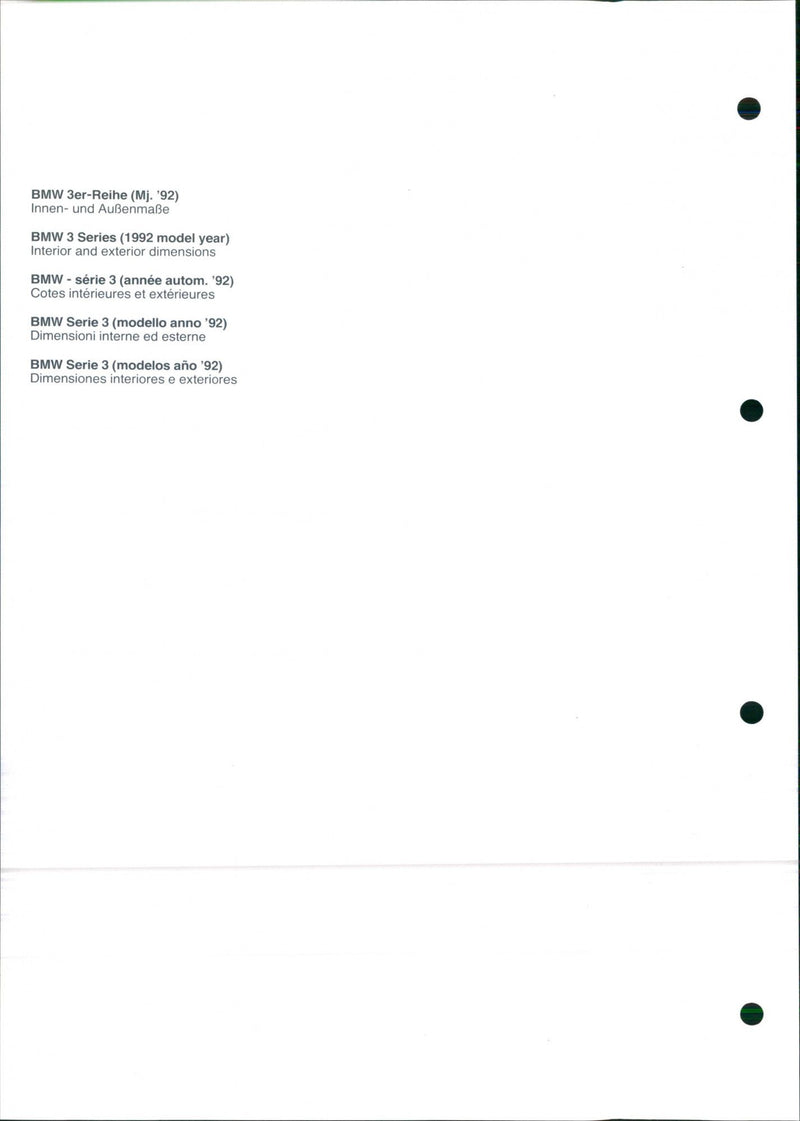 1992 BMW 3 Series - Vintage Photograph