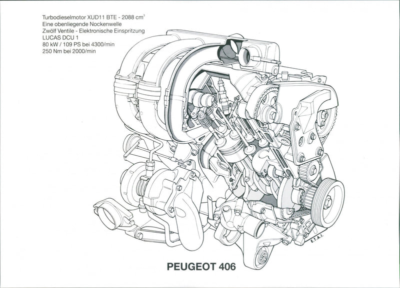 Peugeot 406 - Vintage Photograph