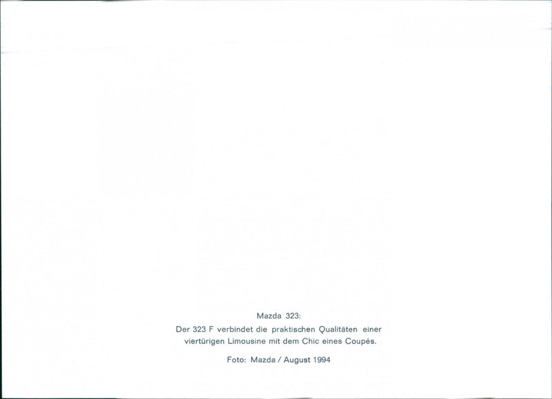 Mazda 323 - Vintage Photograph
