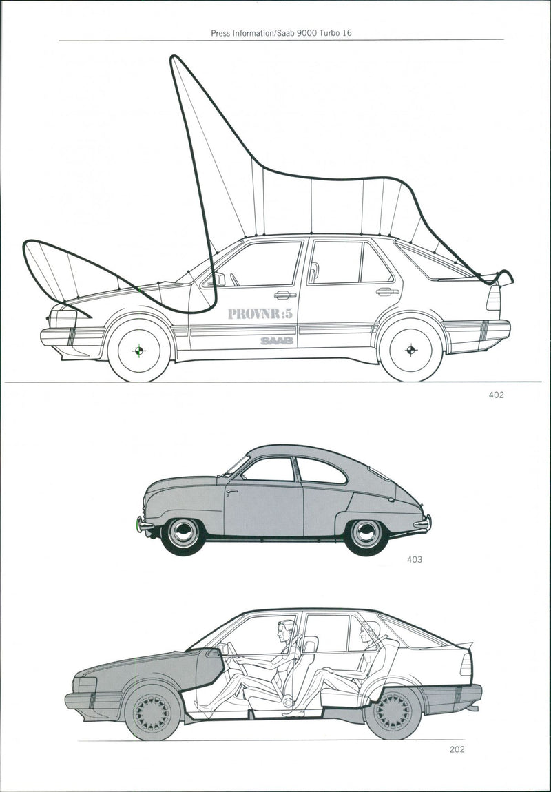 Saab 9000 Turbo 16 - Vintage Photograph