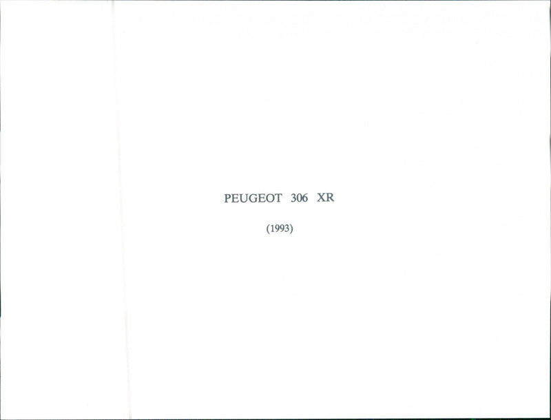 an engine of the Peugeot 306 XR - Vintage Photograph