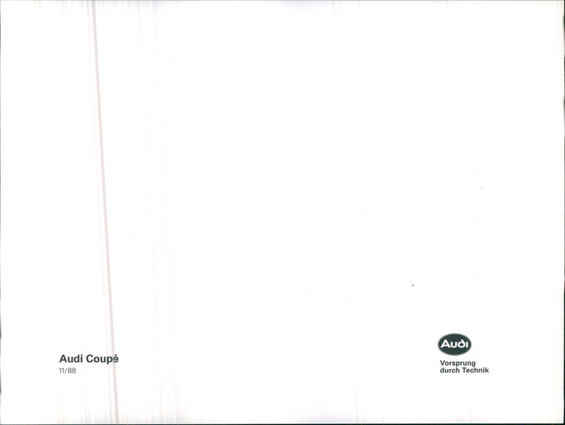 Audi Coupé - Vintage Photograph