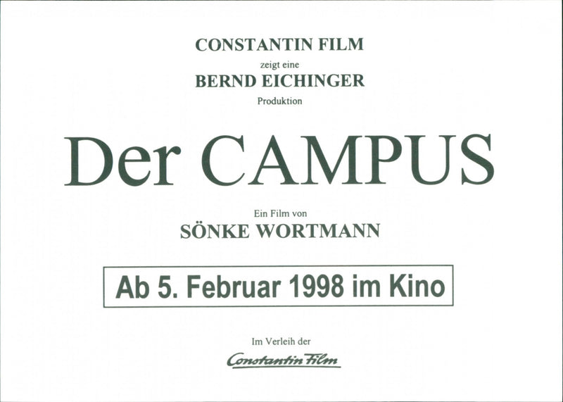 Heiner Lauterbach and Sandra Saves in "The Campus" - Vintage Photograph