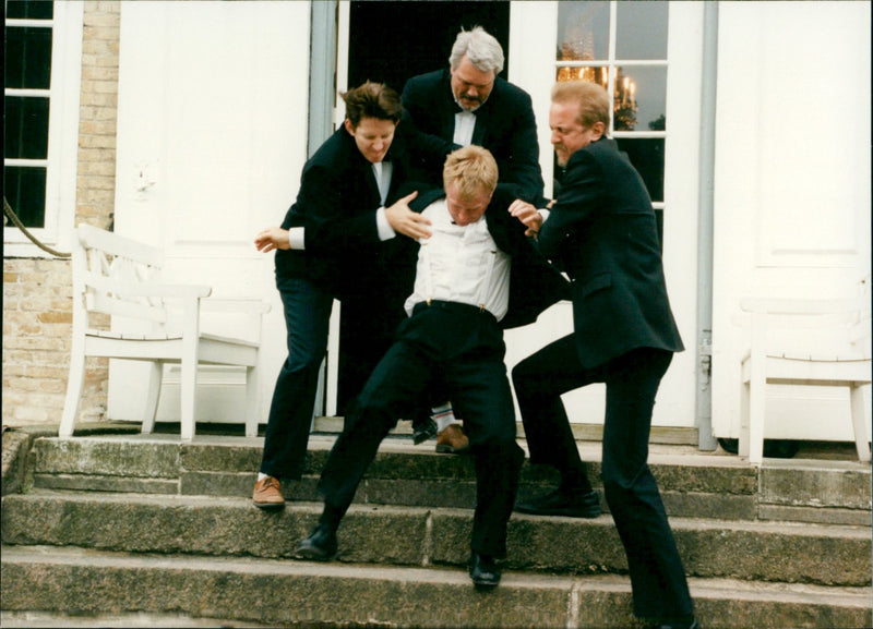 Thomas Bo Larsen, Ulrich Thomsen and Lasse Lunderskov in "Das Fest" - Vintage Photograph