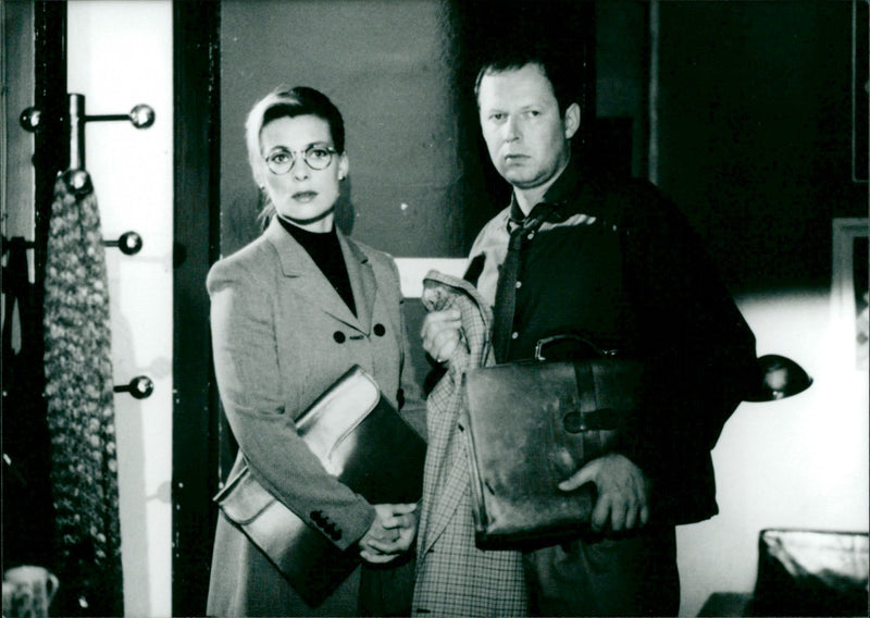 Barbara Rudnik and Axel Milberg in "The Campus" - Vintage Photograph