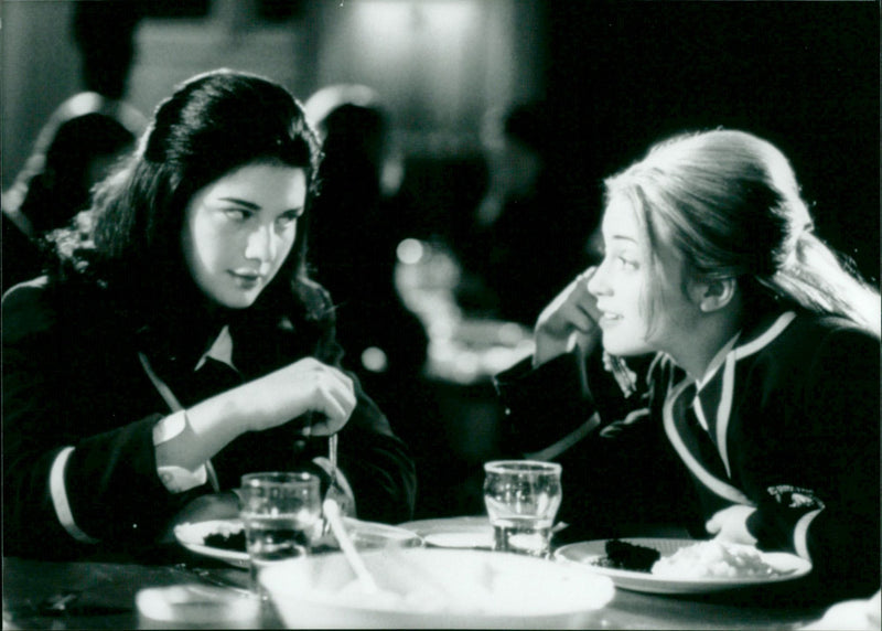 Gaby Hoffman and Monica Keena in "Strike!" - Vintage Photograph