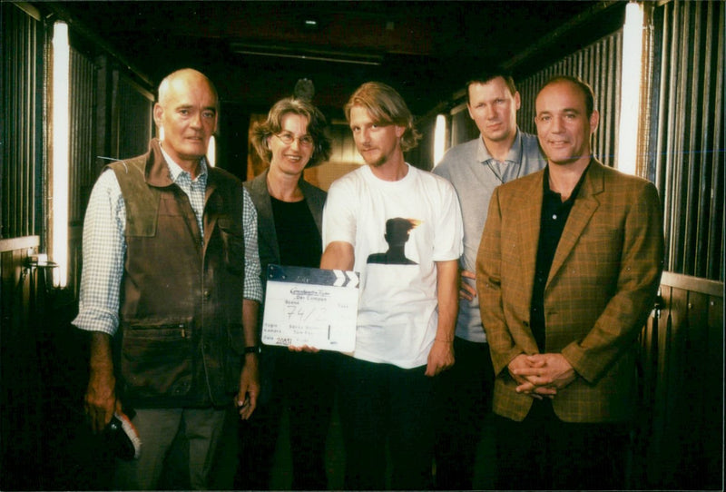 The campus, filming in Hamburg - Vintage Photograph