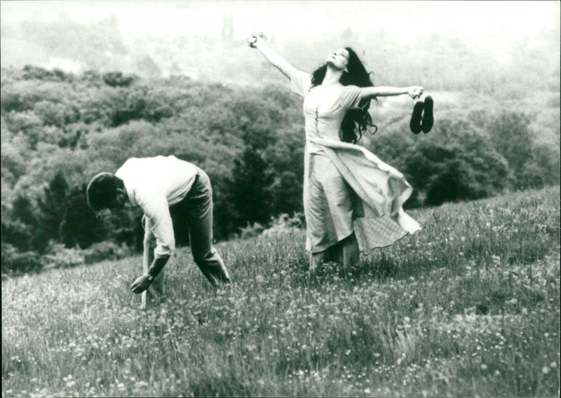 Meg Tilly and Rupert Frazer in "The Girl on the Swing" - Vintage Photograph