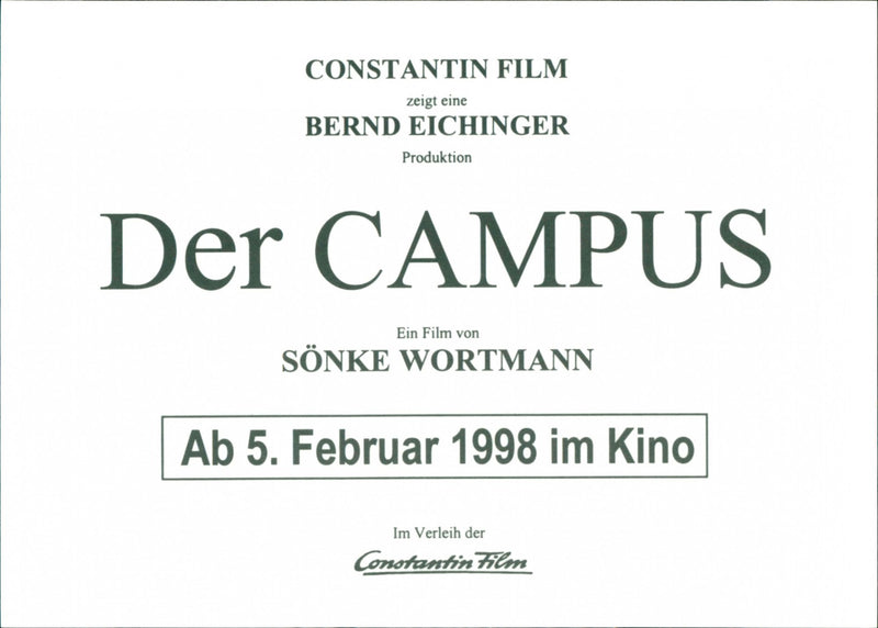 Heiner Lauterbach and Sandra Saves in "The Campus" - Vintage Photograph